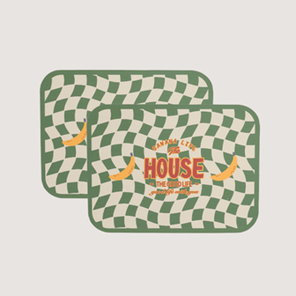 4design checkered flag place mat