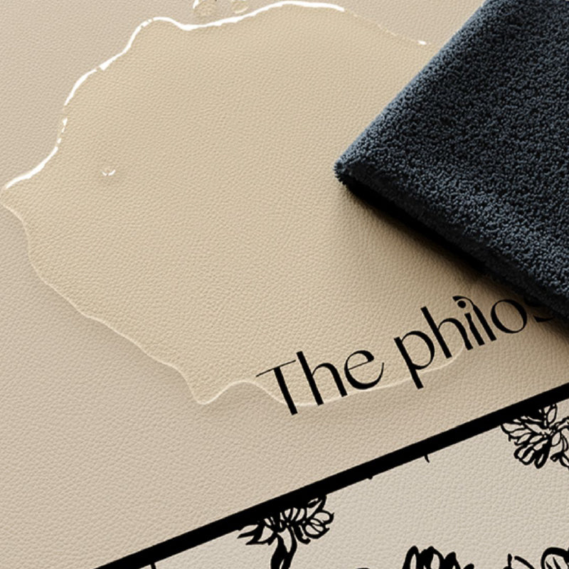 art philosopher logo round table mat