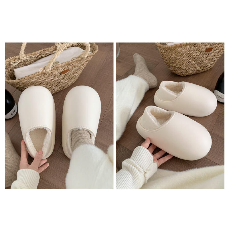 waterproof 2type fluffy roomshoes