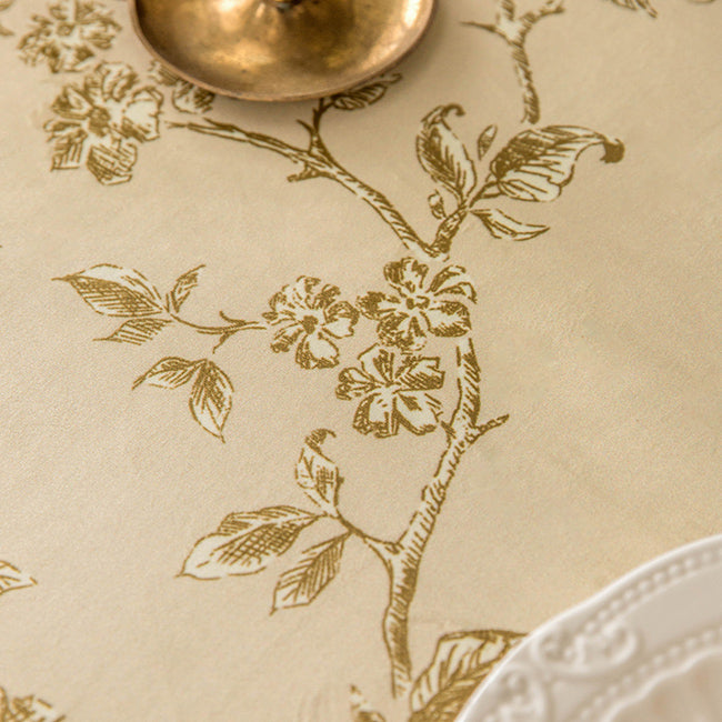 south wood beige table cloth