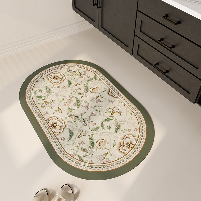 6design luxury flower bath mat