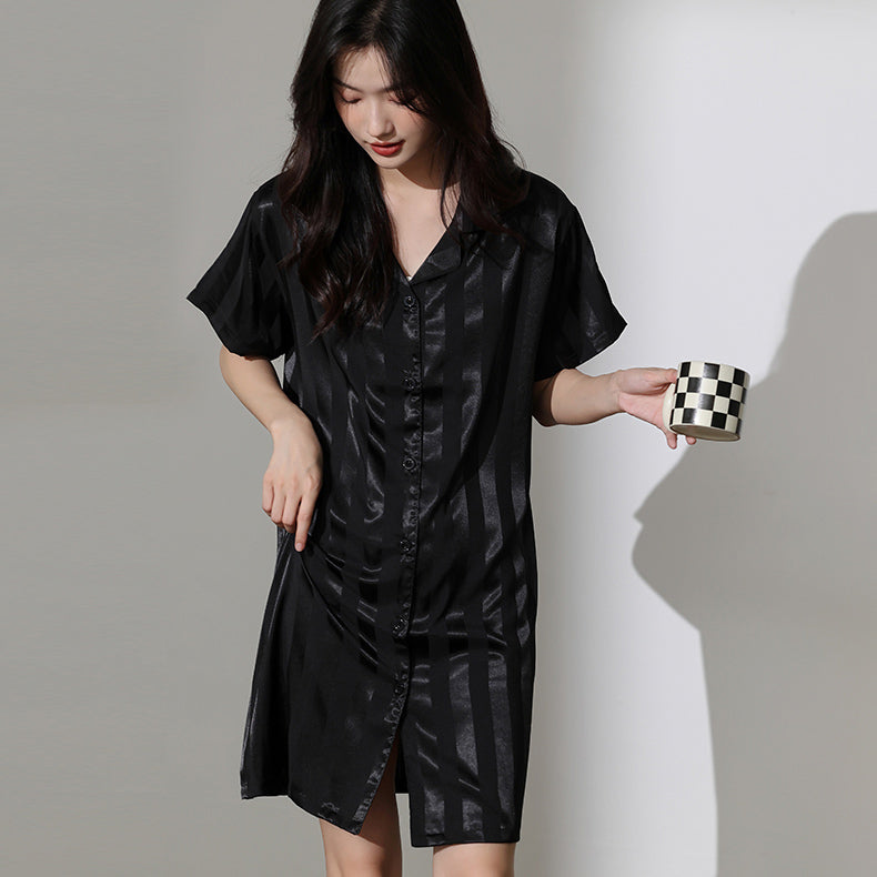 4color onepiece stripe roomwear