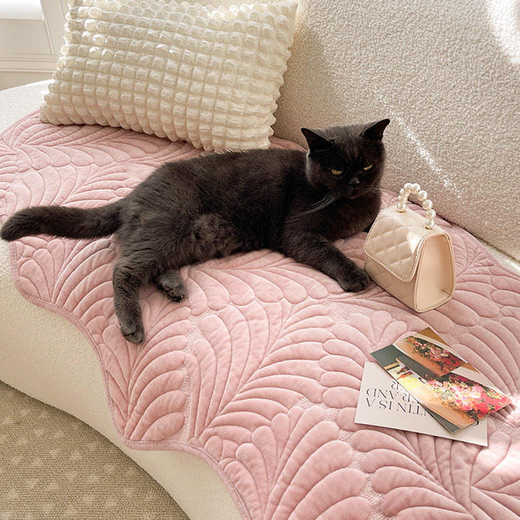 3color leaf stitch sofa cover