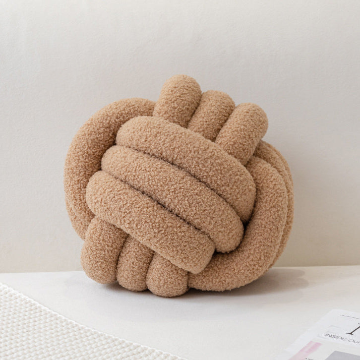 8color boa knit ball cushion