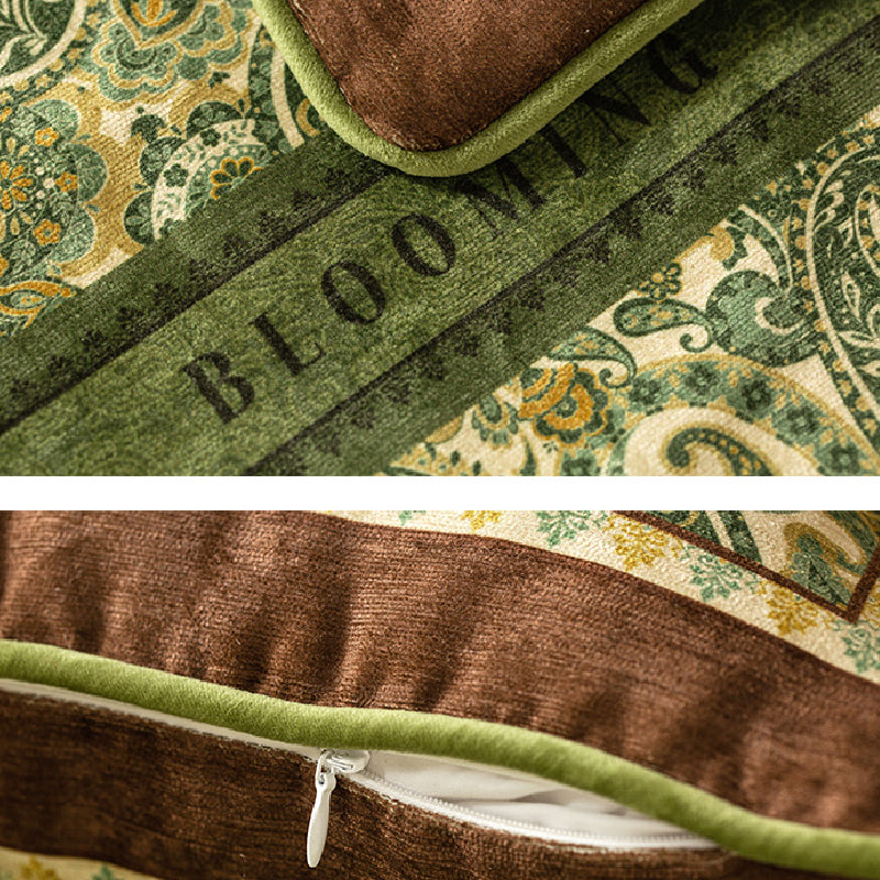 green blooming cushion