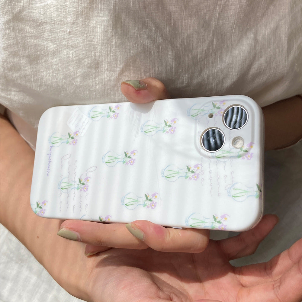 flower vase white iPhonecase