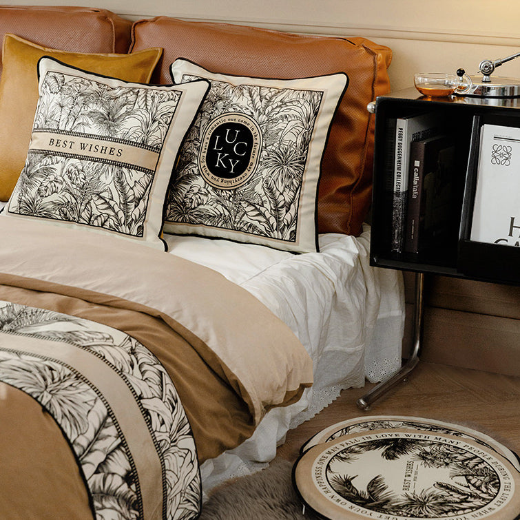 3design lucky logo luxury cushion