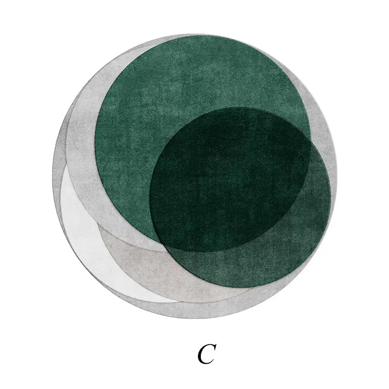 7color light luxury round carpet
