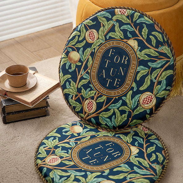 american retro pomegranate round cushion