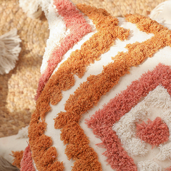 6design bohemian fringe cushion