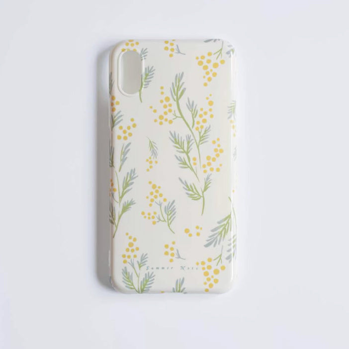 yellow mimosa iPhone case