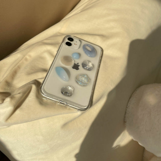 clear blue stone iPhonecase