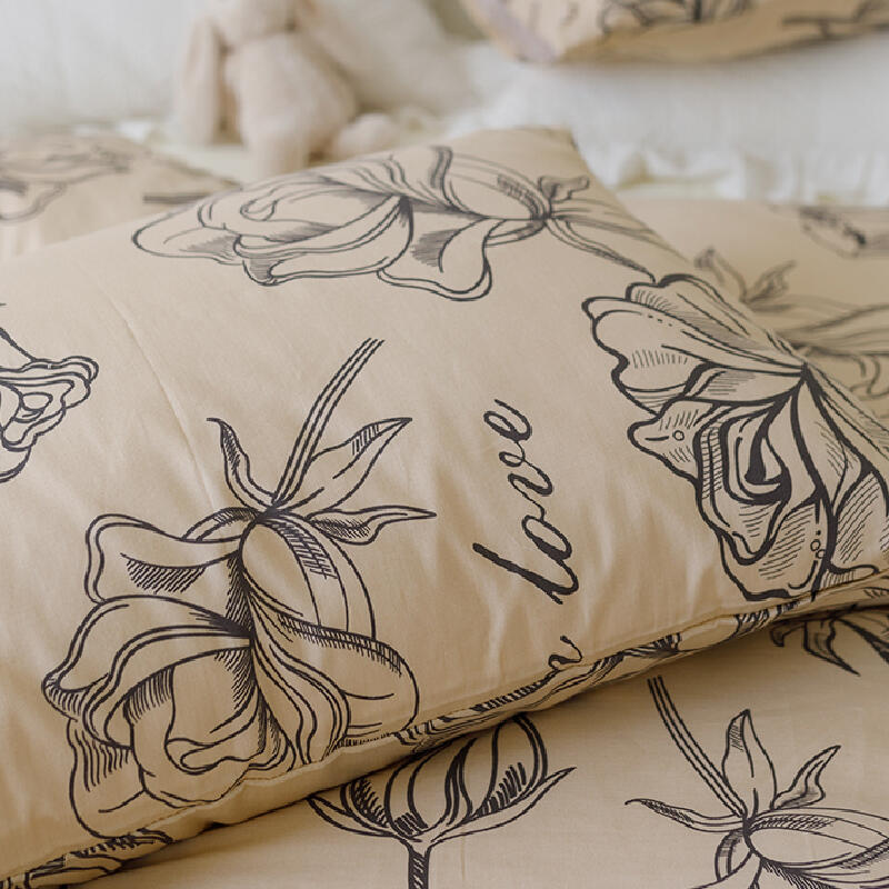 2color simple flower bedlinen set