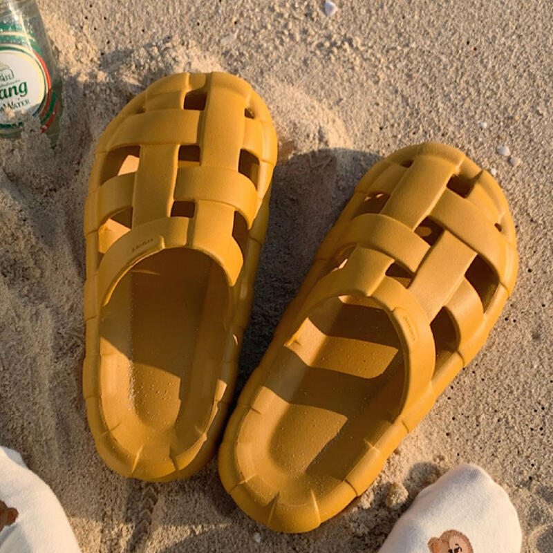 cross belt resin room shoes