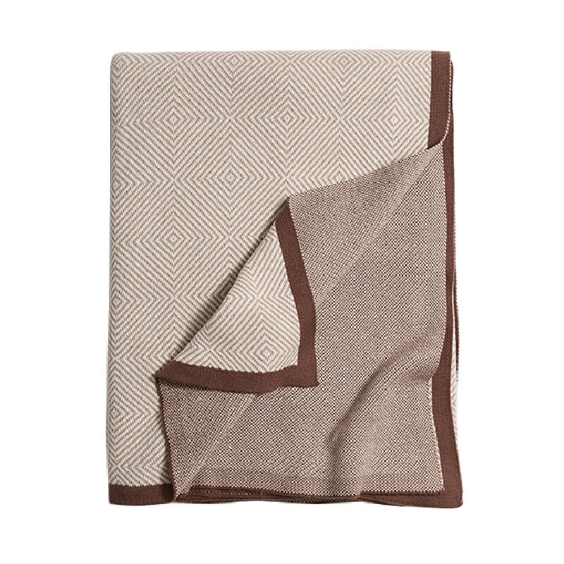 3color geometric pattern modern blanket