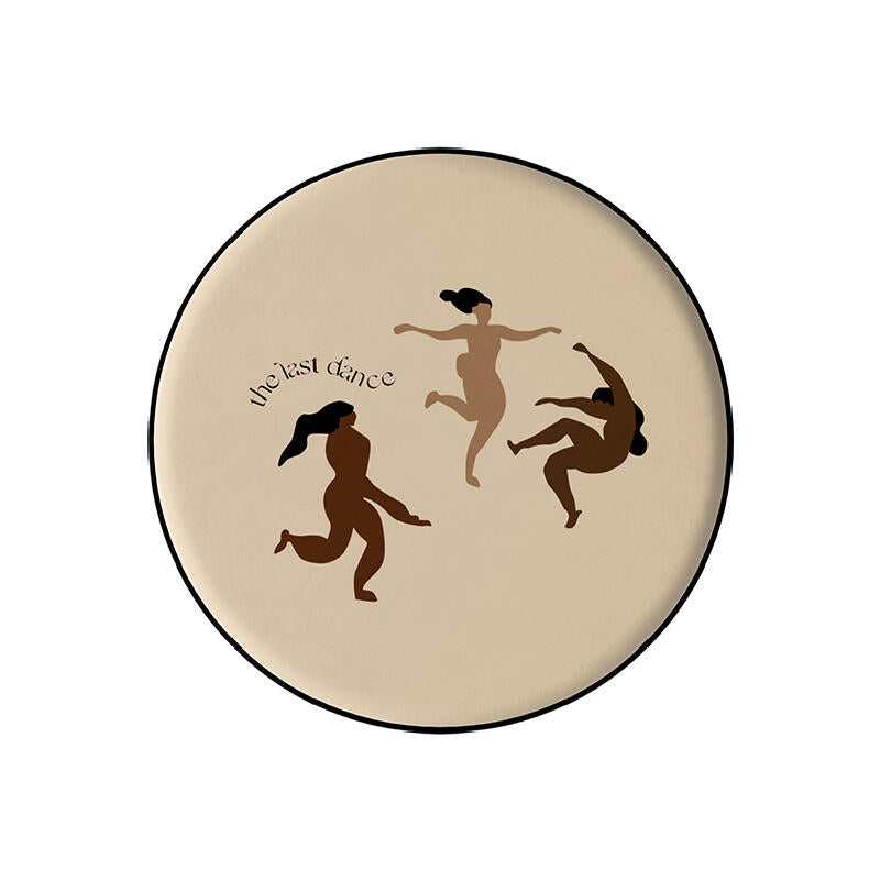 the last dance brown round cushion