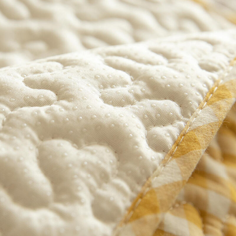 quilting check sofa cushion