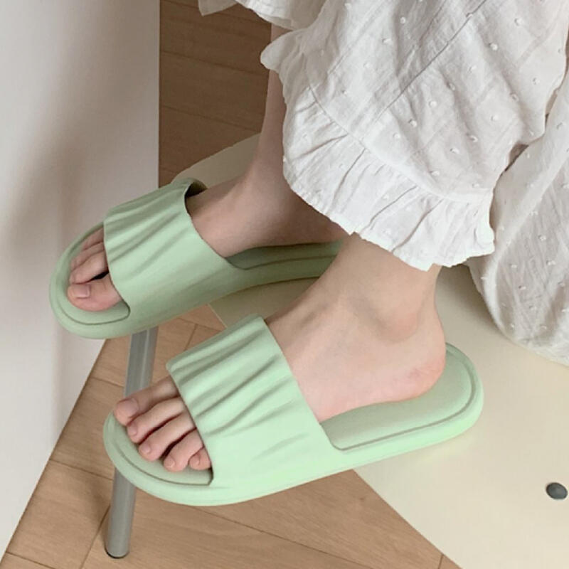 6color simple wave room shoes