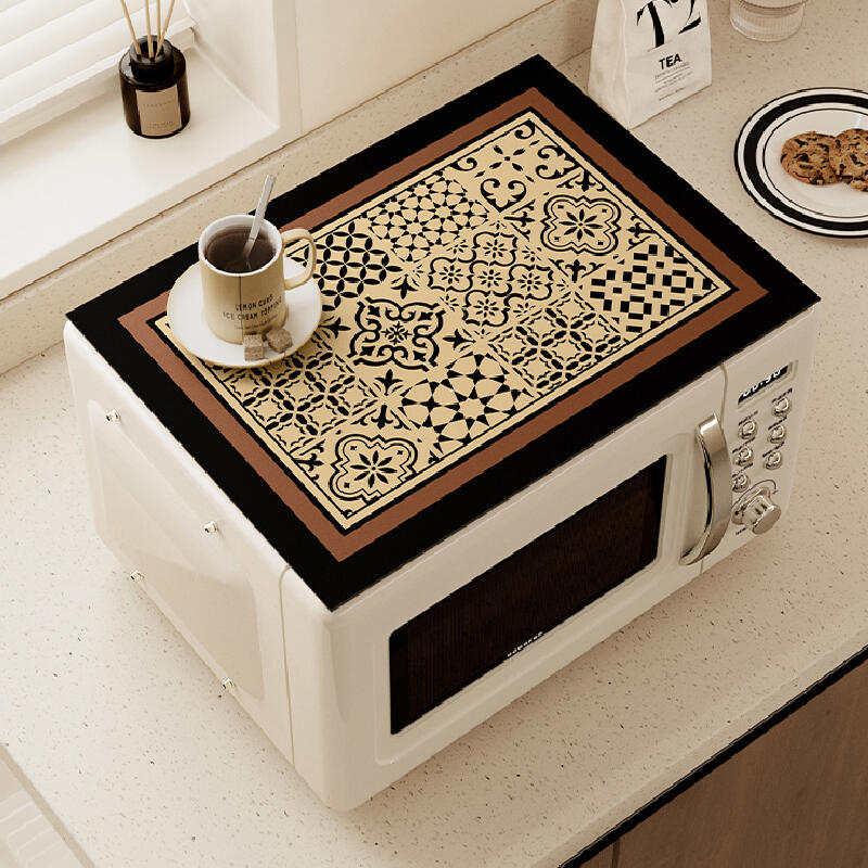 retro classical microwave cover mat