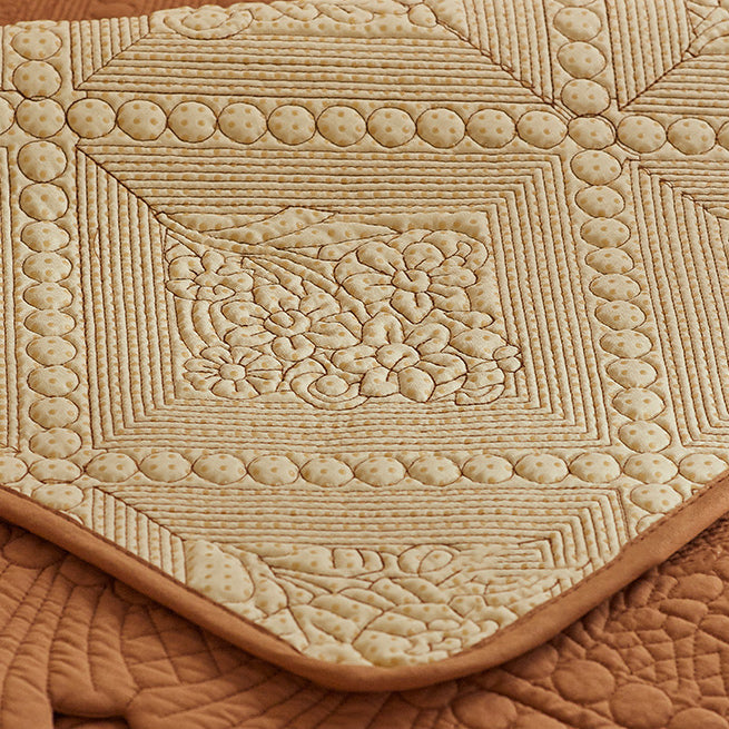 3color diamond flower stitch sofa cover