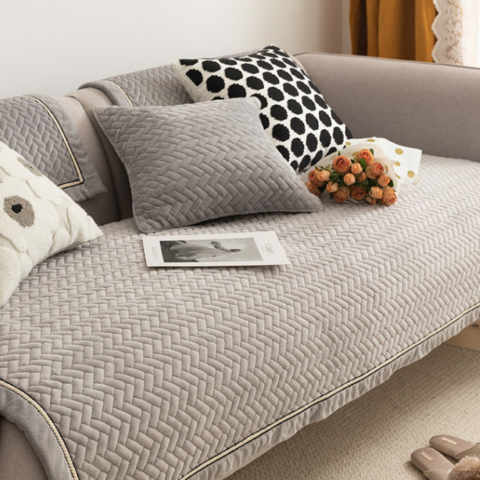 3color classic knit sofa cover