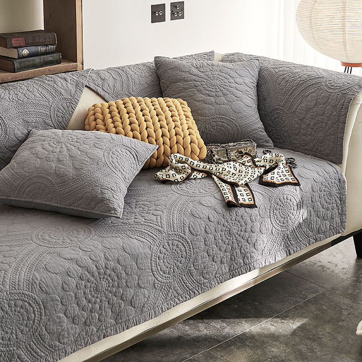 4color dark quilt sofa cover