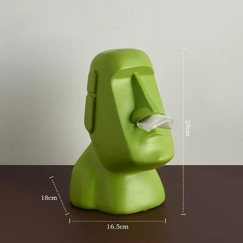6color moai statue tissue case