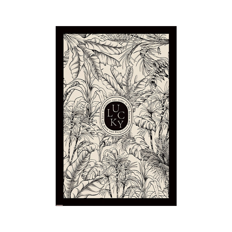 lucky logo luxury door mat