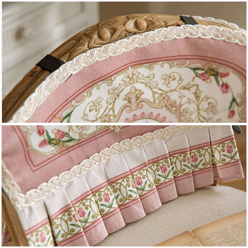 pink lovely tulip chair cover & cushion