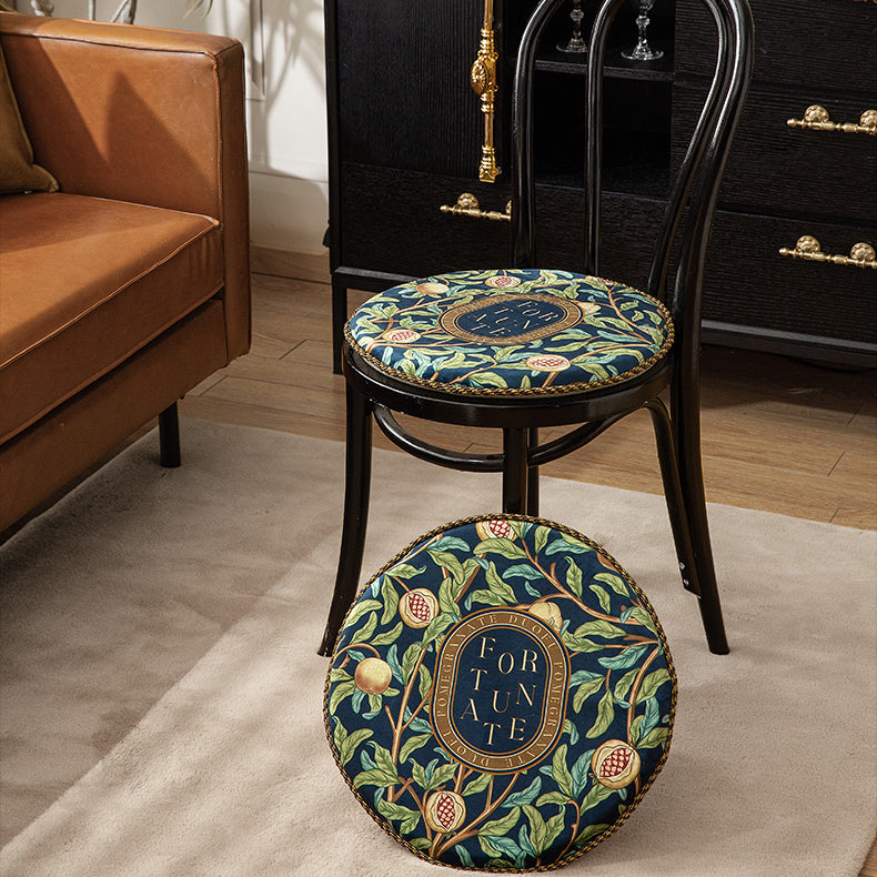 american retro pomegranate round cushion