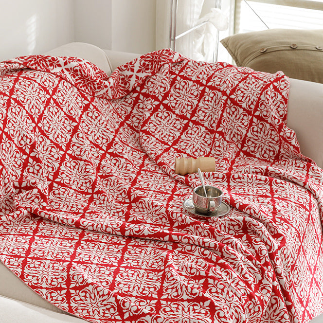 5color ethnic pattern blanket