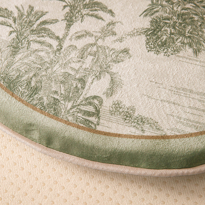 green safari round & square cushion