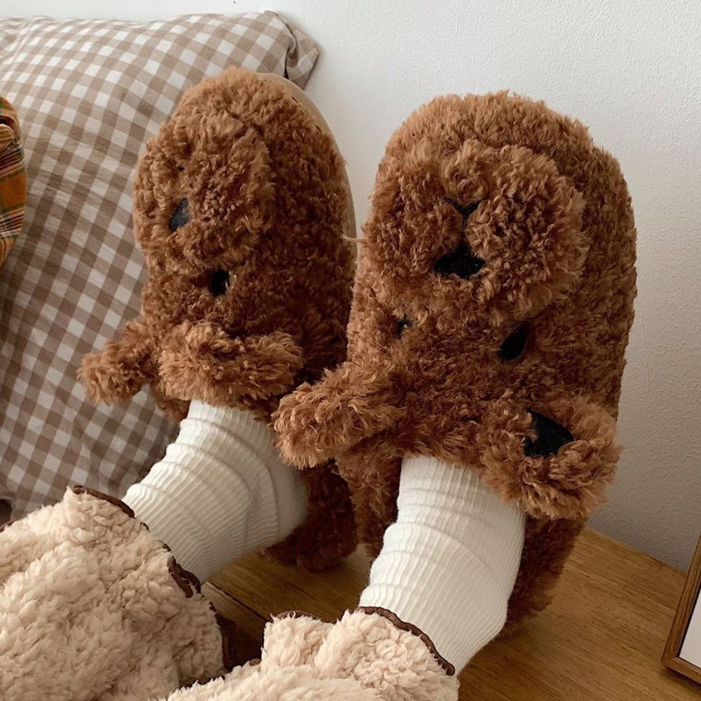 3color far bear roomshoes