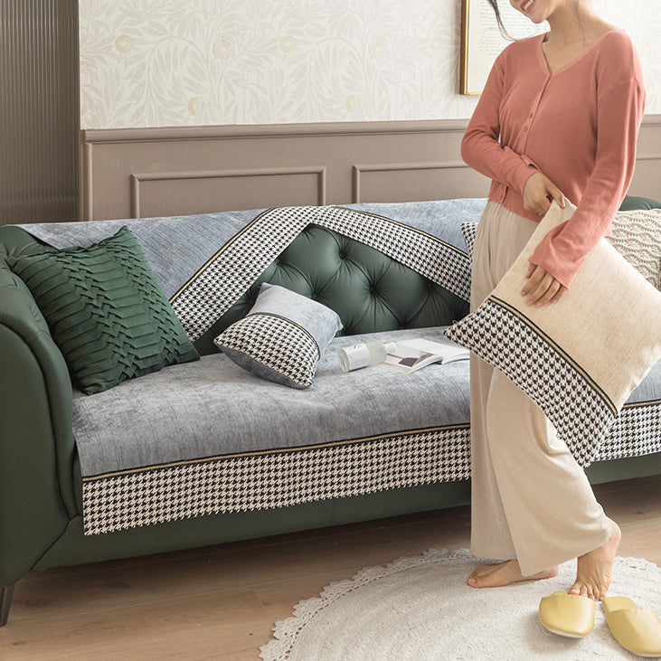 6color accent houndstooth sofa cover