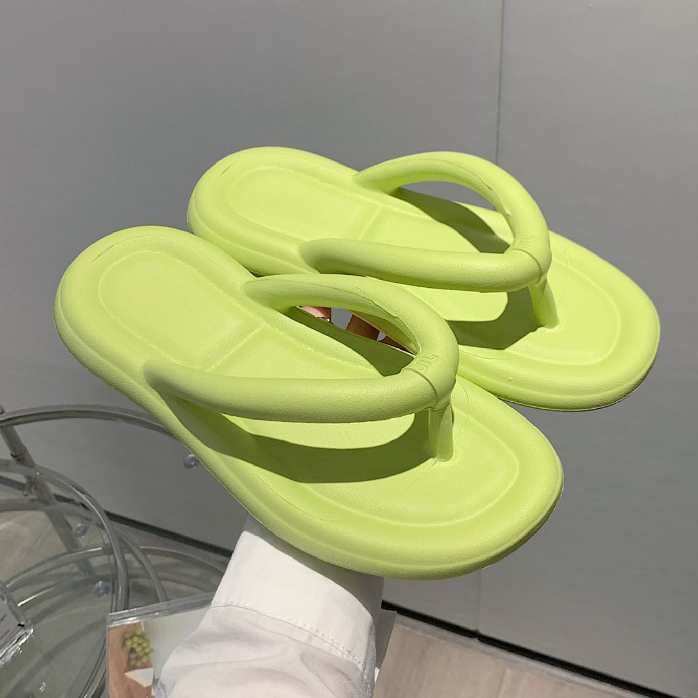 5color simple casual rubber roomshoes