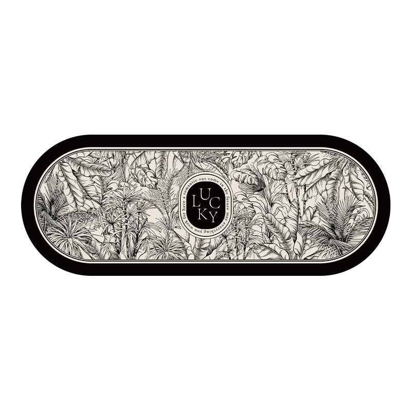 lucky logo luxury floor mat