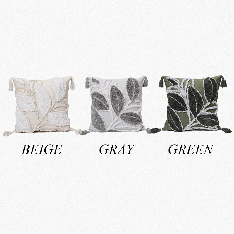 3color boa leaf cushion