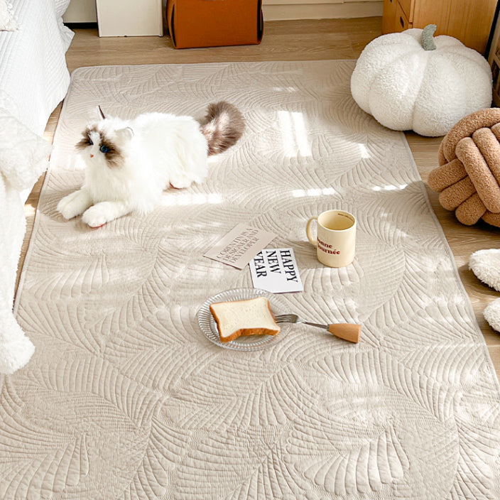 6color leaf stitch floor mat