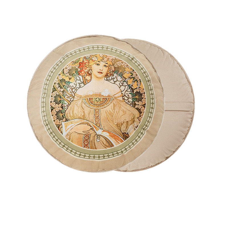3design mucha whispers logo cushion
