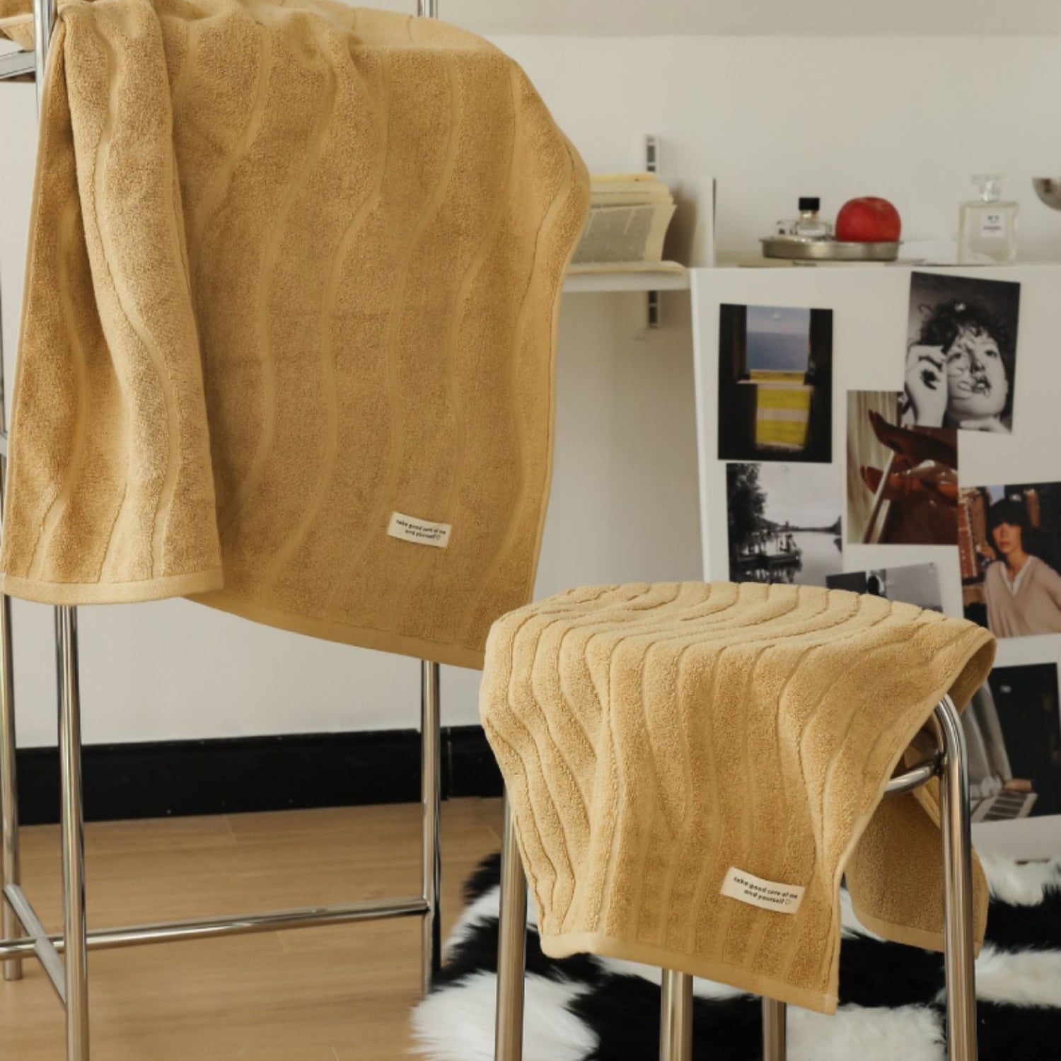 3color soft stripe towel