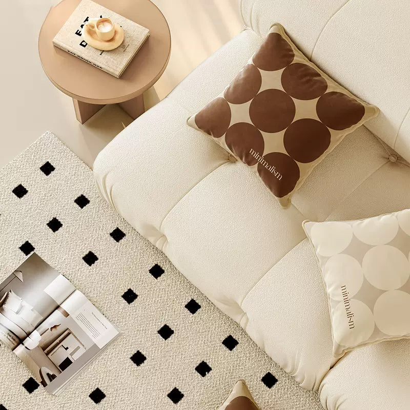 brown circle minimalism cushion