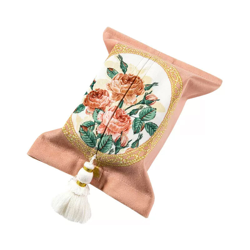 2design retro rose garden tissue case