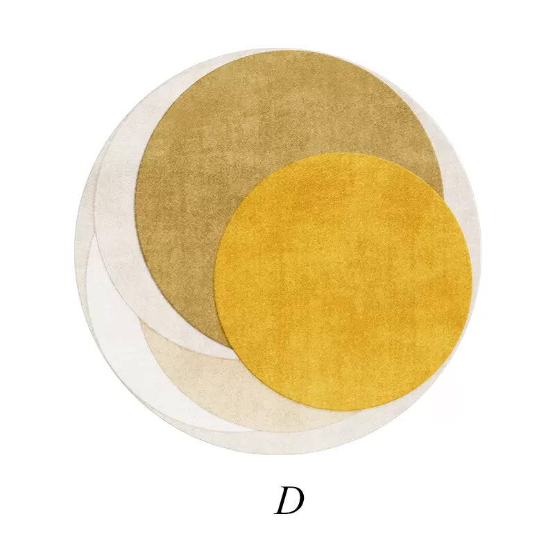 7color light luxury round carpet