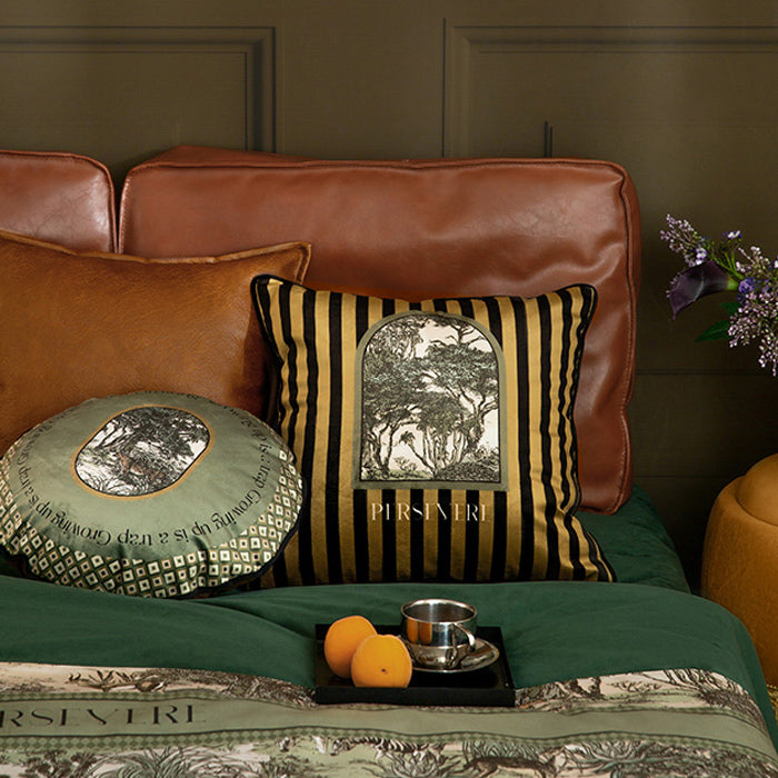 3design green persevere logo cushion