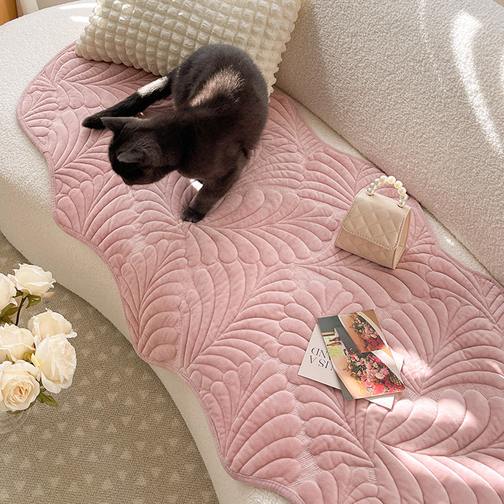 3color leaf stitch sofa cover