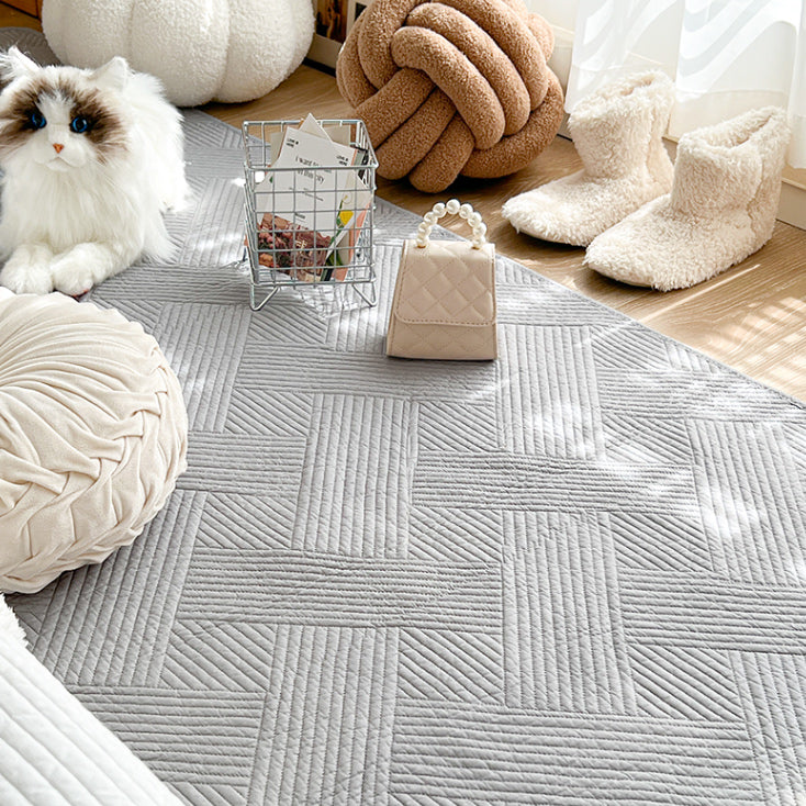 5color cross stitch floor mat