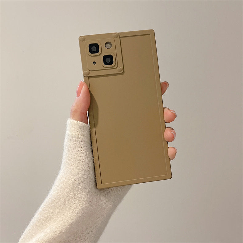 6color simple square iPhone case