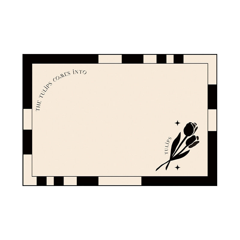 black tulip toilet mat