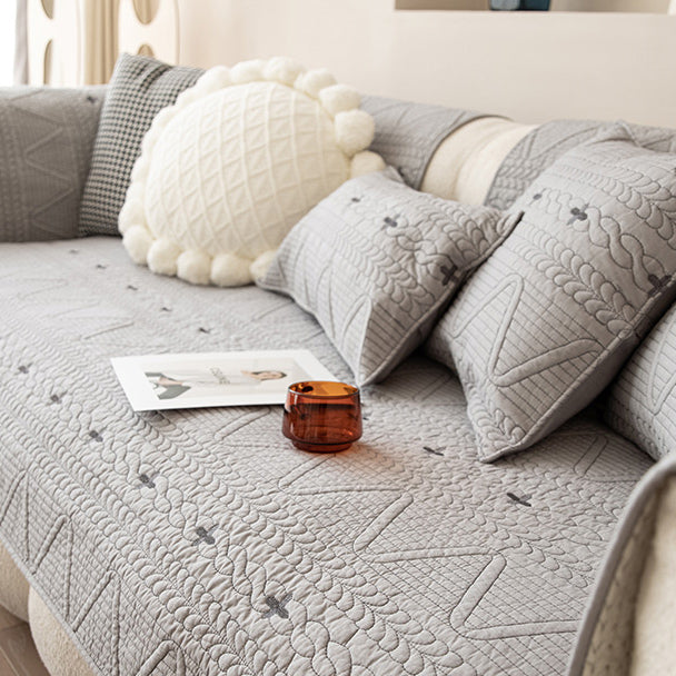 4color knit stitch sofa cover