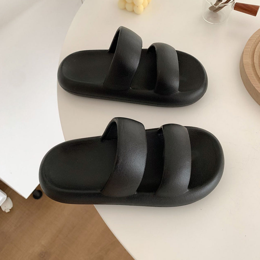 3color double rubber roomshoes